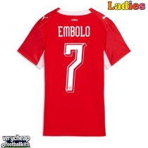 Switzerland Breel Embolo #7 Replica Home Shirt Ladies World Cup 2026 Short Sleeve
